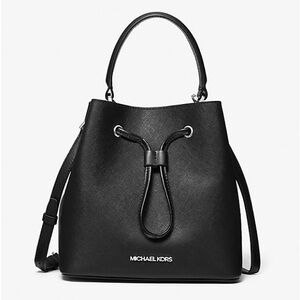 Michael Kors Suri Leather Bucket Crossbody